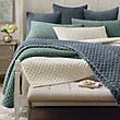 Frontgate Rumi Velvet Quilted Bedding Cotton Sateen Back