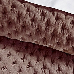 Frontgate Rumi Velvet Quilted Bedding Cotton Sateen Back