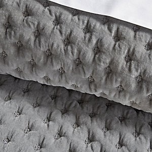 Frontgate Rumi Velvet Quilted Bedding Cotton Sateen Back